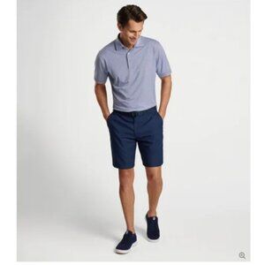 Peter Millar Crown Sport Salem Performance Navy Blue Golf Shorts - 35
